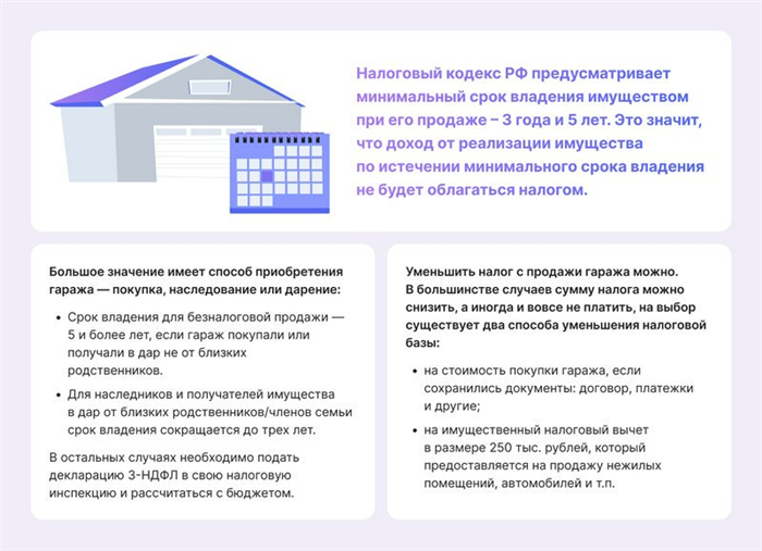 Владеющие гаражом больше 3 или 5 лет